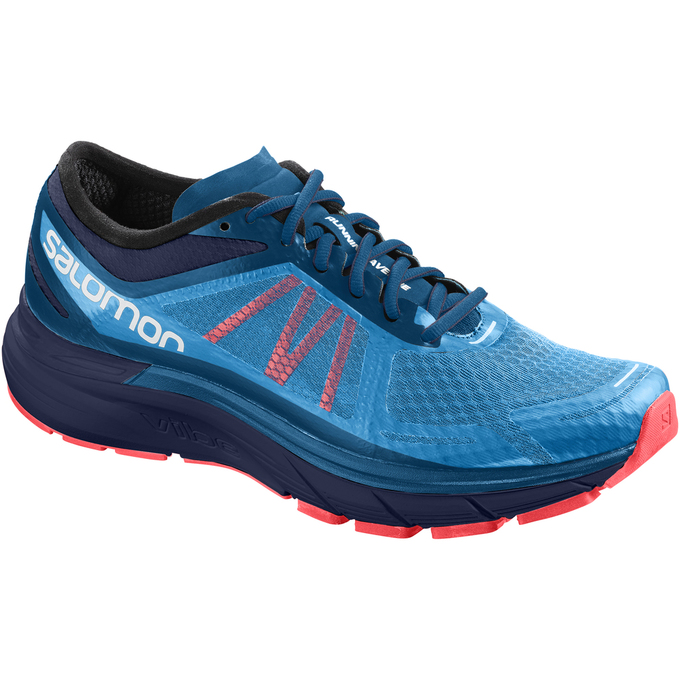 Salomon SONIC RA MAX Zapatillas De Running Hombre - Azules / Azules Oscuro - Colombia (06495-OVKL)